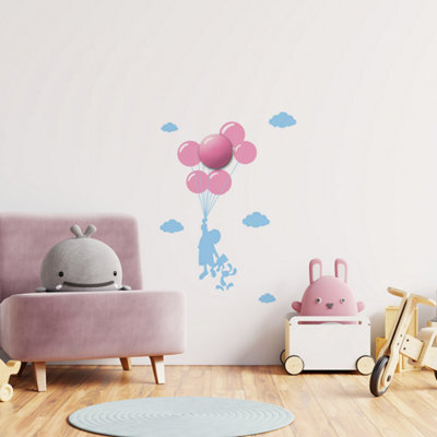 Milagro Ballons Led Childrens Lamp Charming Fun Night Light Ultra Low Consumption 0.6W Colourful Wall Decals Create A 3D Effect - image 1