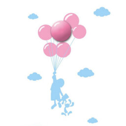 Milagro Ballons Led Childrens Lamp Charming Fun Night Light Ultra Low Consumption 0.6W Colourful Wall Decals Create A 3D Effect - thumbnail 2