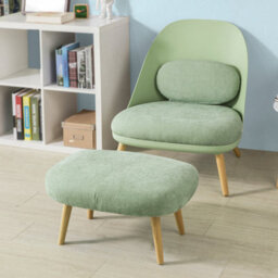Sobuy Fst63-Gr,armchair With Beech Footrest Fabric Grey 67Cm Wide,green,w65Xd59Xh76 - thumbnail 2