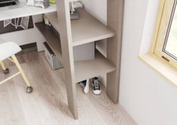 Arte Smart And Stylish  Childrens Loft Cabin Bed With Desk And Wardrobe H1830mm W2040mm D1210mm - thumbnail 5
