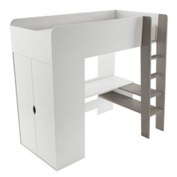 Arte Smart And Stylish  Childrens Loft Cabin Bed With Desk And Wardrobe H1830mm W2040mm D1210mm - thumbnail 2