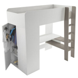 Arte Smart And Stylish  Childrens Loft Cabin Bed With Desk And Wardrobe H1830mm W2040mm D1210mm - thumbnail 3