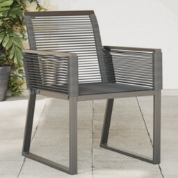 Garden Chairs 4 Pcs Black Poly Rattan - thumbnail 1
