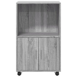 Walplus Rollingâ Cabinet Grey Sonoma 55X40X91 Cm Engineered Wood - thumbnail 4