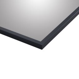 Black Rectangular Wall-Mounted Full Length Framed Mirror, (H)125Cm (W)34Cm - thumbnail 4