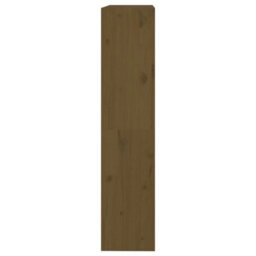 Berkfield Book Cabinet/room Divider Honey Brown 80X30X135.5 Cm Wood Pine - thumbnail 6