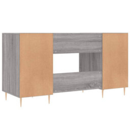 Berkfield Desk Grey Sonoma 140X50X75 Cm Engineered Wood - thumbnail 8