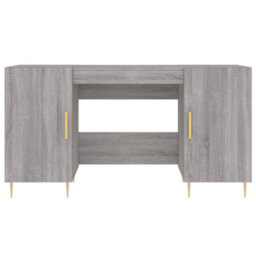 Berkfield Desk Grey Sonoma 140X50X75 Cm Engineered Wood - thumbnail 6