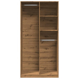 Berkfield Wardrobe Artisian Oak 100X50X200 Cm Engineered Wood - thumbnail 4