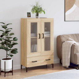 Berkfield Highboard Sonoma Oak 69.5X31X115 Cm Engineered Wood - thumbnail 1
