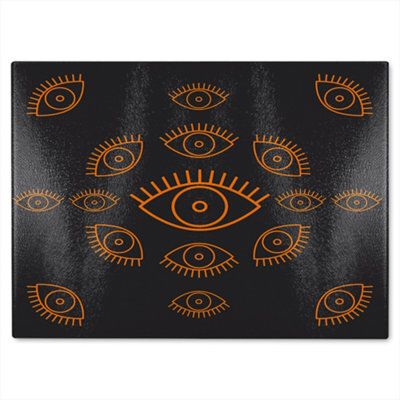 Benjamin Tate Design Eye Icon Glass Chopping Boarddesigner Style - image 1