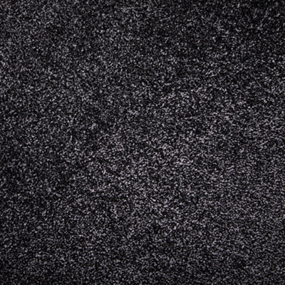FloorMatch Granite Dark Grey Saxony Carpet Soft Luxury Pile 8mm Thick - 4M Width - image 1