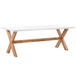 Beliani Garden Dining Set 6 Seater Olbia With Cushions Beige - thumbnail 4