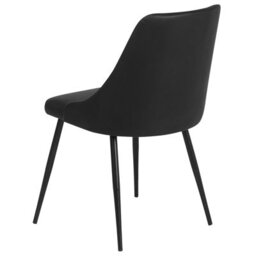 Beliani Set Of 2 Dining Chairs Valerie Faux Leather Black - thumbnail 8