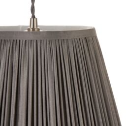 Harbour Studio Serena Charcoal Cotton Effect Pleated Conical Lamp Shade (D)30Cm - thumbnail 5