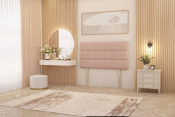 Somnior Beds Somnior Chambery Pink Plush Hybrid Pocket Sprung Orthopaedic Divan Bed Set With Upholstered Headboard - thumbnail 5
