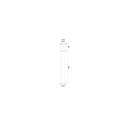 Luminosa Lighting Luminosa Norfolk 124Cm Outdoor Bollard Gold, Clear Glass E27, Ip44 - thumbnail 6