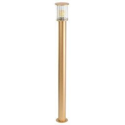 Luminosa Lighting Luminosa Norfolk 124Cm Outdoor Bollard Gold, Clear Glass E27, Ip44 - thumbnail 4