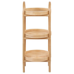Beliani Side Table Troolie Rattan Natural - thumbnail 5