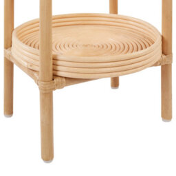 Beliani Side Table Troolie Rattan Natural - thumbnail 7
