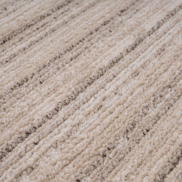 Loomed Neutral Beige Distressed Striped Soft Living Area Rug 120X170Cm - thumbnail 3