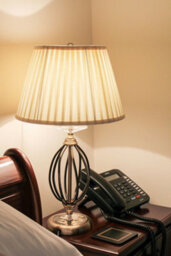 Elegant Ivory Shade Table Lamp With Cut Glass Droplets And Aged Brass Base - thumbnail 2