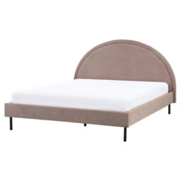 Beliani Bed Boucle Margut 160 X 200 Cm (Eu King Size) Taupe - thumbnail 4