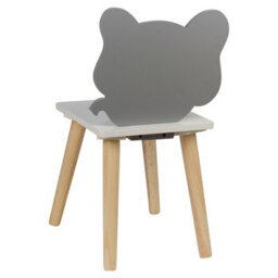 Urbn-Living Urbnliving Children Kids Wooden Chair Small Stool Elephant Animal Character Playroom - thumbnail 3