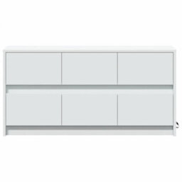 Vidaxl Tv Cabinet With Led White 100X34X50 Cm Engineered Wood - thumbnail 6
