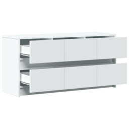 Vidaxl Tv Cabinet With Led White 100X34X50 Cm Engineered Wood - thumbnail 9