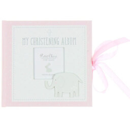 Petit Cheri Baby Christening Photo Album - My Christening Album  (Pink)