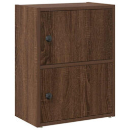 Berkfield Durable Bookcase Brown Oak 40X24X52 Cm Engineered Wood