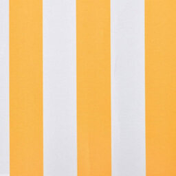 Berkfield Awning Top Sunshade Canvas Orange & White 500X300 Cm - thumbnail 3
