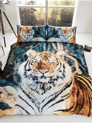Tiger King Size Duvet Cover And Pillowcases Set - image 1