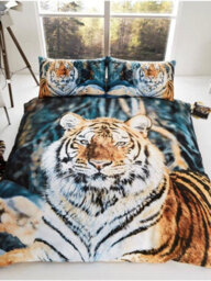 Tiger King Size Duvet Cover And Pillowcases Set - thumbnail 1