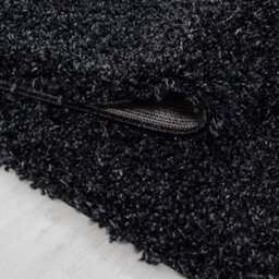 Abaseen 160X230 Cm Anthracite Shaggy Rug - Soft Touch Thick Pile Modern Rugs - Washable Area Rugs For Home And Office - thumbnail 3