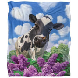Jq Licensing Jlo Silky Cow Supersoft Blanket Multicoloured (One Size)