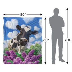 Jq Licensing Jlo Silky Cow Supersoft Blanket Multicoloured (One Size) - thumbnail 5