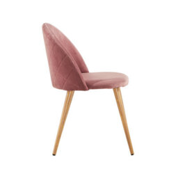 Life Interiors Lucia Dining Set With Round Table And Set Of 4 Lucia Velvet Dining Chairs - thumbnail 6