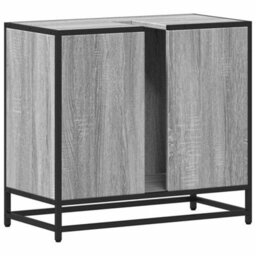 Berkfield Bathroom Sink Cabinet Grey Sonoma 65X33X60 Cm Engineered Wood - thumbnail 7