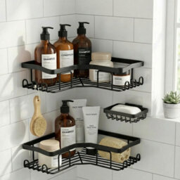 Kokoma Set Of 3 Corner Shower Caddy No Drilling Organiser