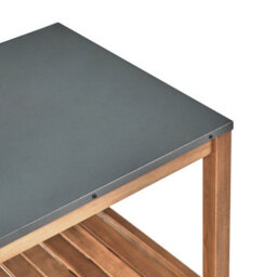 Beliani Outdoor Kitchen Island Brucoli Acacia Wood Brown - thumbnail 6