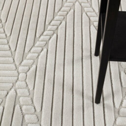 Livabliss Le Mans-Modern White 3D High & Low Pile Textured In- & Outdoor Rug 120 X 170 Cm Easy Care, Non Shedding - thumbnail 7