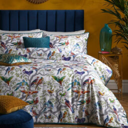 Laurence Llewelyn-Bowen Birdity Absurdity 100% Cotton Sateen Multicoloured Duvet Cover Set - thumbnail 4