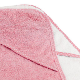 Geezy 2 X Hooded Baby Towel 100% Cotton Bath Wrap Baby Shower Gifts Boy Girl Pink - thumbnail 4