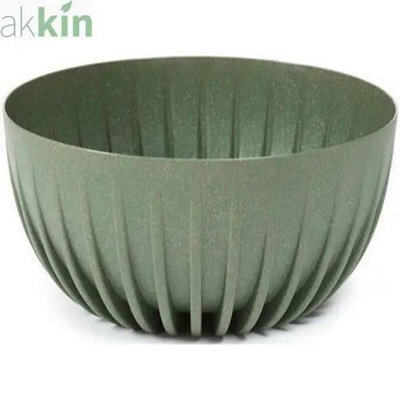 Mira Eco Wood Bowl Planter 30Cm - Forest Green