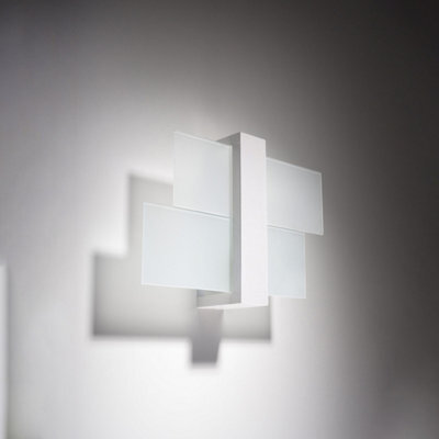 Sollux Lighting Feniks Wood White 1 Light Classic Wall Light - image 1