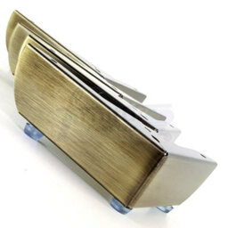 L&F 4X Furniture Feet Metal Antique Brushed Brass Furniture Legs Sofas Chairs Stools 50mm High Tsp2109 Predrilled - thumbnail 5