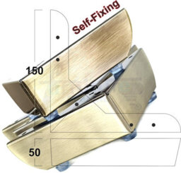 L&F 4X Furniture Feet Metal Antique Brushed Brass Furniture Legs Sofas Chairs Stools 50mm High Tsp2109 Predrilled - thumbnail 4