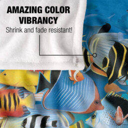 Royce Mcclure Day Dive Silky Tropical Fish Supersoft Blanket Multicoloured (152Cm X 127Cm) - thumbnail 4
